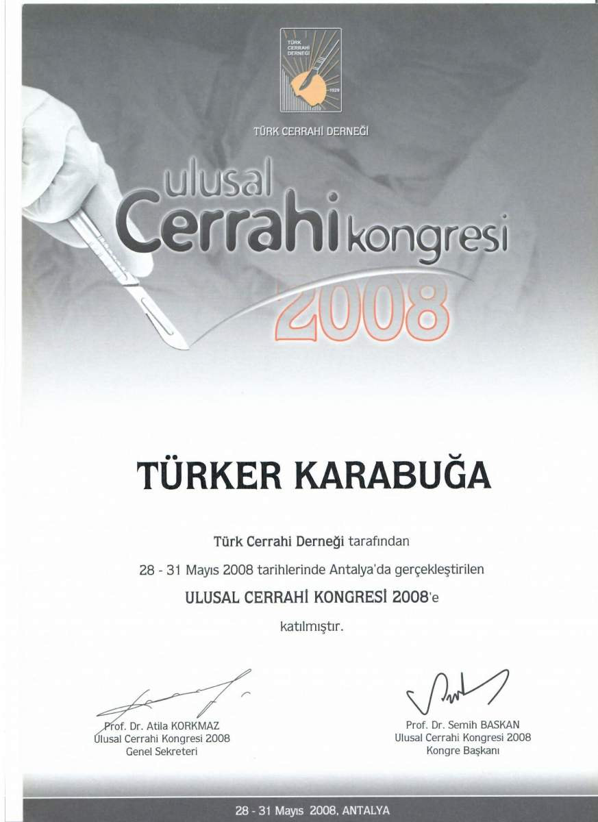 Op. Dr. Türker Karabuğa Sertifika 10