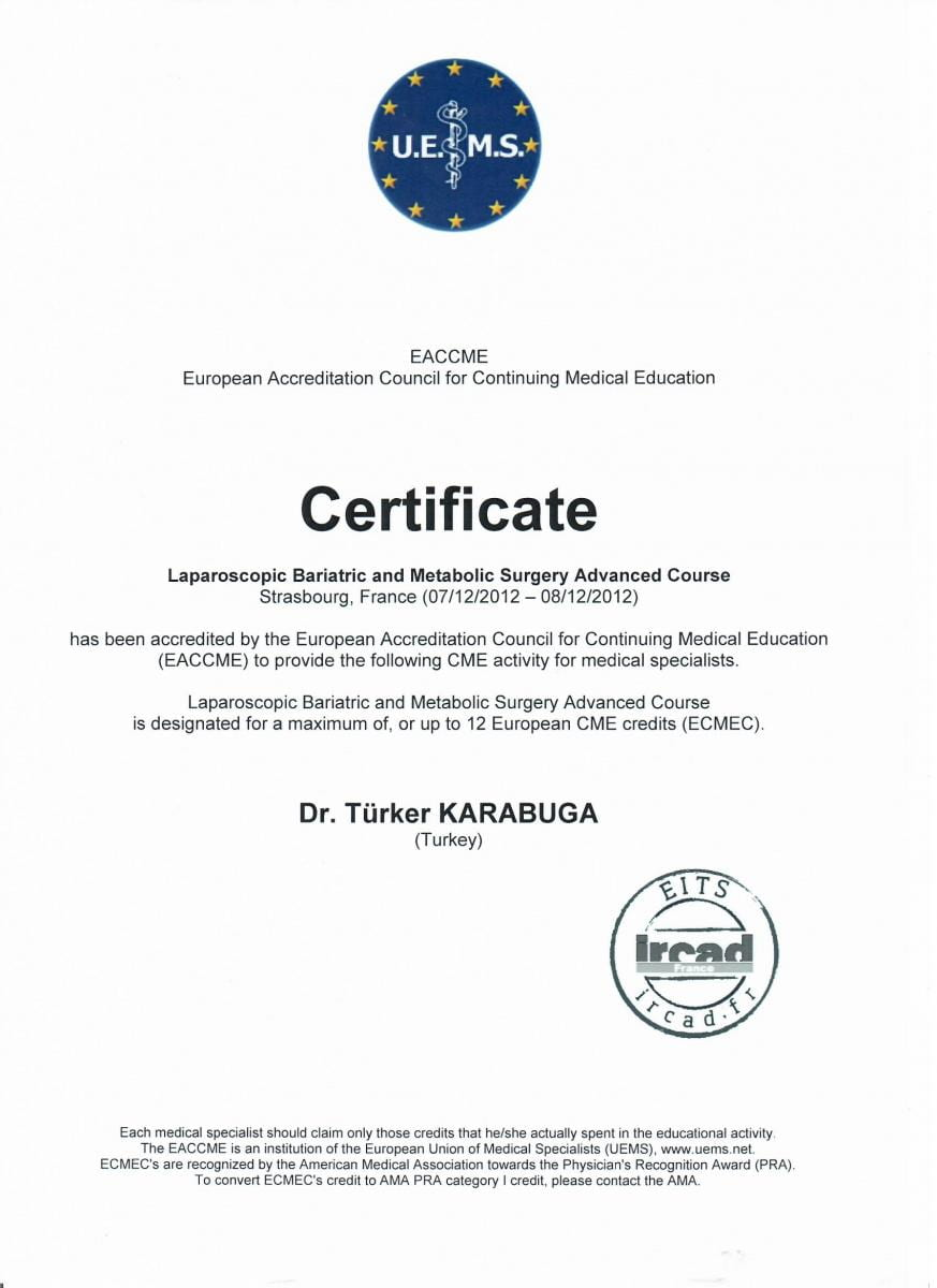 Op. Dr. Türker Karabuğa Sertifika 4