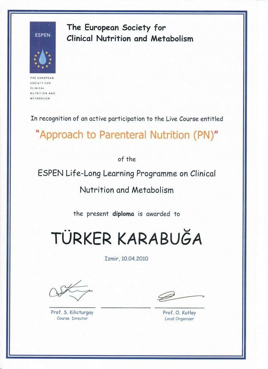 Op. Dr. Türker Karabuğa Sertifika 7
