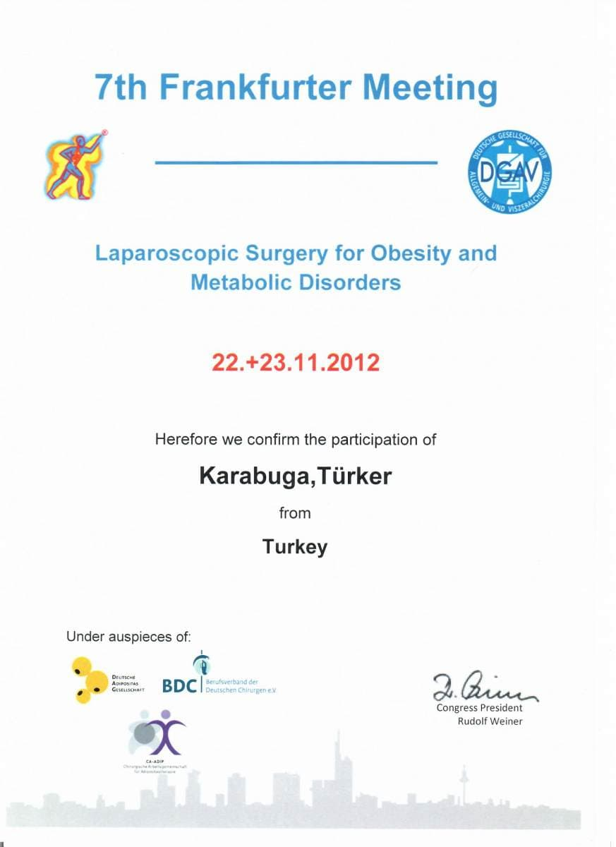 Op. Dr. Türker Karabuğa Sertifika 9